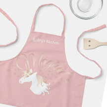Personalised Pink Modern Magical Unicorn Girl Kids