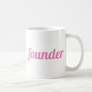 Personalised Pink modern professional boss founder Coffee Mug