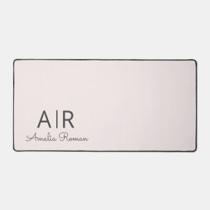 Personalised Pink Monogram Desk Mat