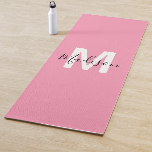 Personalised Pink Monogram Yoga Mat (In Situ)