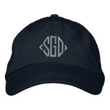 Personalised pink monogrammed blue