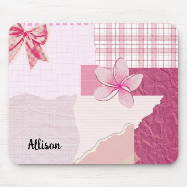 Personalised Pink Mouse Pad (Front)