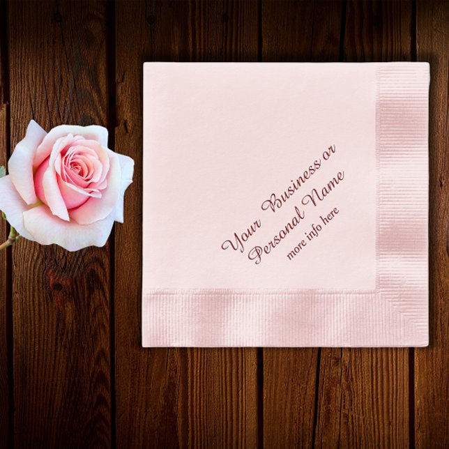 personalised pink napkins (Creator Uploaded)