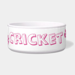 Personalised Pink "Paw Prints" Pet Bowl