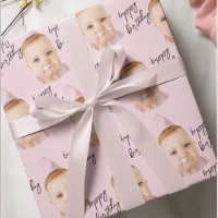 Personalised Pink Photo Collage Kids Birthday