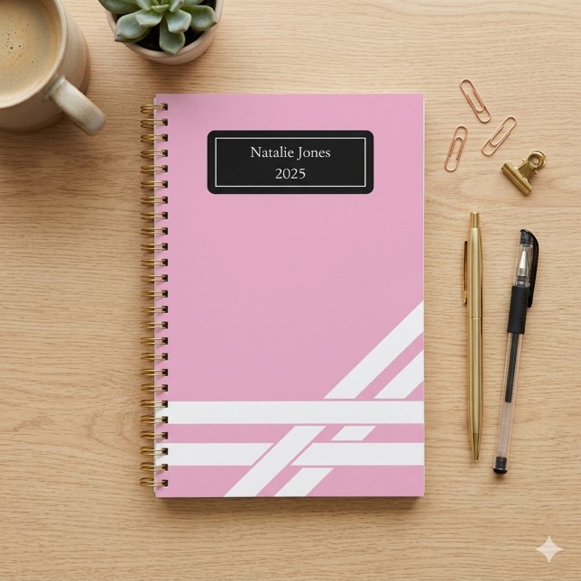 Personalised Pink Planner Custom Name Journal Note (Creator Uploaded)