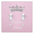 Personalised Pink Princess Light Switch Cover