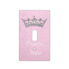 Personalised Pink Princess Light Switch Cover