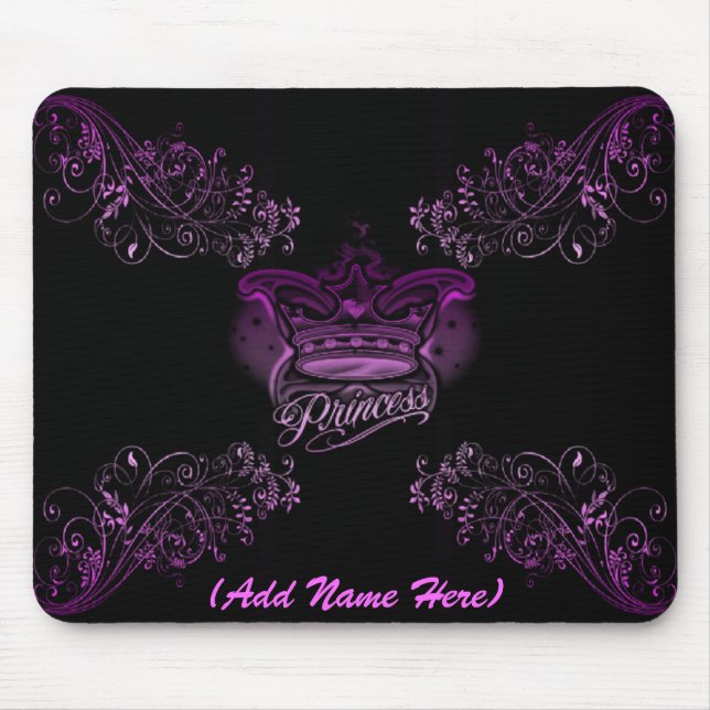 Personalised Pink Princess - Mousepad (Front)