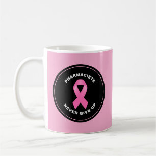 Personalised Pink Ribbon Pharmacist Coffee Mug