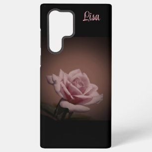 Personalised Pink Rose Flower Samsung Case