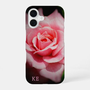 Personalised Pink Rose Sturdy iPhone Case