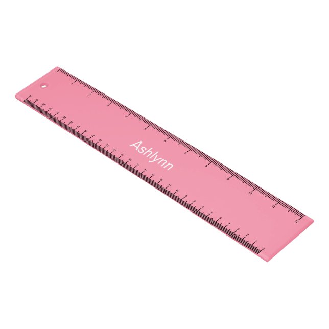 Personalised Pink Ruler (Angled)