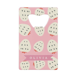 Personalised Pink Strawberry Name Cute Girly