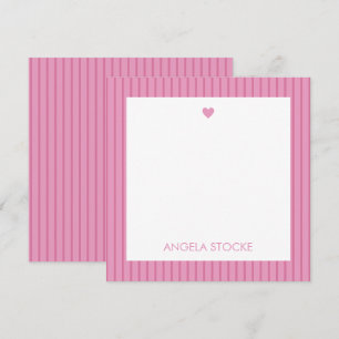 Personalised Pink Stripe Card