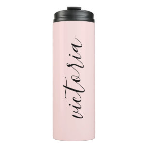Personalised Pink Thermal Tumbler