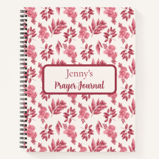 Personalised Pink Toile Prayer Journal