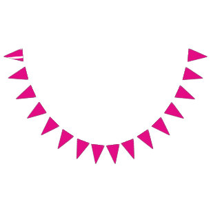 Personalised Pink Triangle Pennant Banner