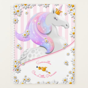 Personalised Pink Unicorn Baby Girl Planner
