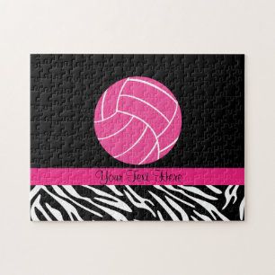 Personalised Pink Volleyball Puzzle