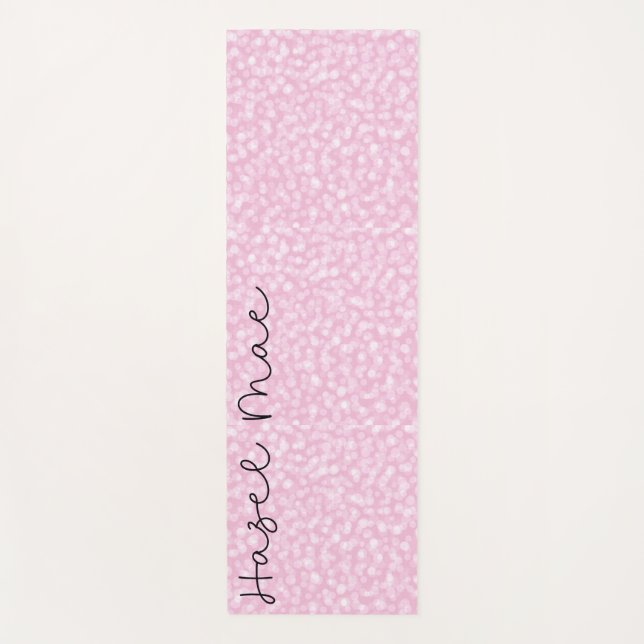 Personalised Pink Yoga Mat (Front)