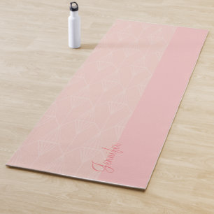 Personalised pink Yoga Mat