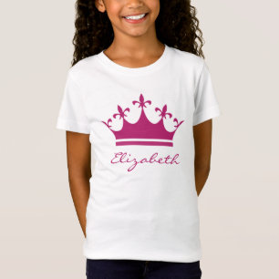 Personalised Pinkish Purple Tiara T-Shirt