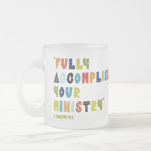 Personalised Pioneer School Frosted Mug (Left)