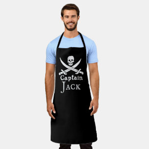 Personalised Pirate Captain All-Over Print Apron