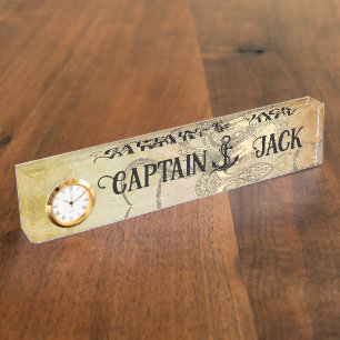 Personalised Pirate Captain Nameplate