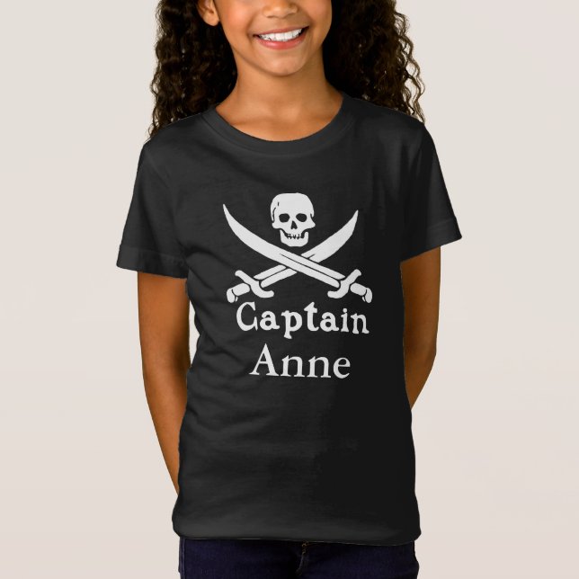 Personalised Pirate Captain T-Shirt (Front)