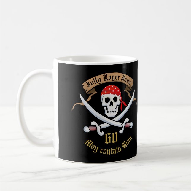 Personalised Pirate Coffee Mug (Left)