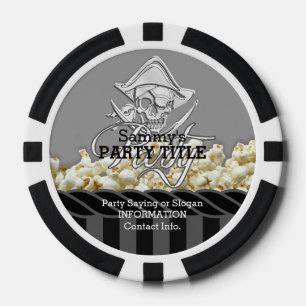 Personalised Pirate Day Party Poker Chips