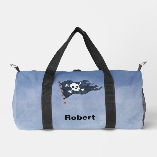 Personalised Pirate Flag Custom Duffle Bag (Front)