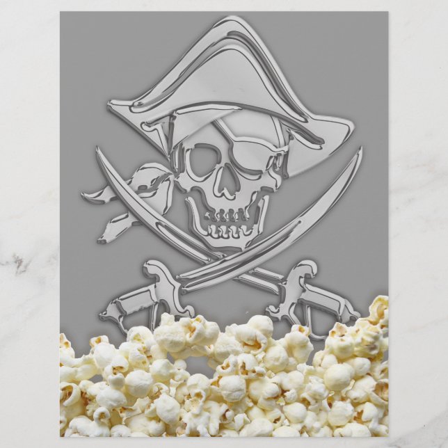 Personalised Pirate Party Flyer (Front)