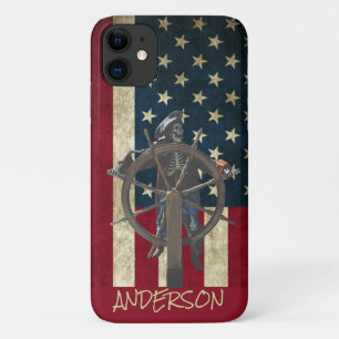 Personalised Pirate Ship Skeleton  iPhone 11 Case