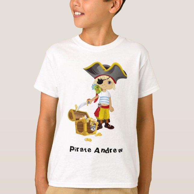 Personalised Pirate T Shirt (Front)