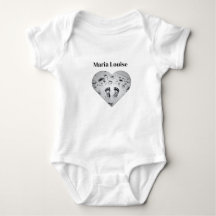 Personalised Pisces Baby Bodysuit