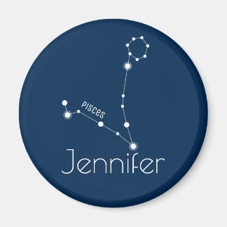 Personalised Pisces Zodiac Constellation Magnet