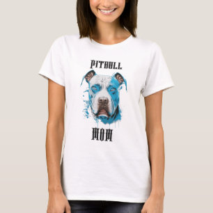 Personalised Pitbull Mum T-Shirt