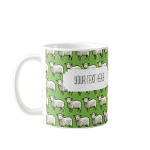 Personalised Pixel Sheep Mug