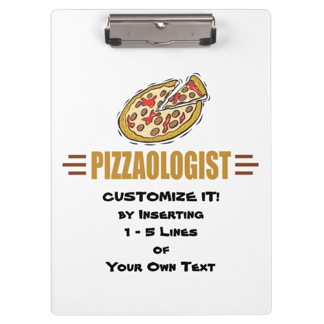 Personalised Pizza Clipboard (Front)