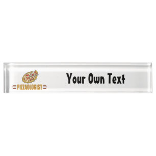 Personalised Pizza Nameplate
