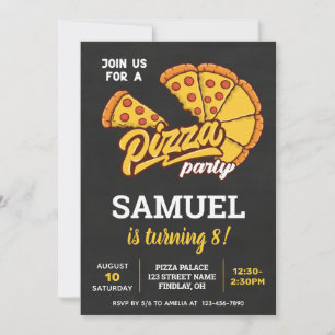 Personalised Pizza Palace Birthday Party, Any Age Invitation