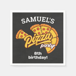 Personalised Pizza Palace Birthday Party, Any Age Napkin