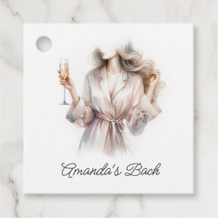 Personalised PJs & Prosecco Bridal Shower Favour Tags