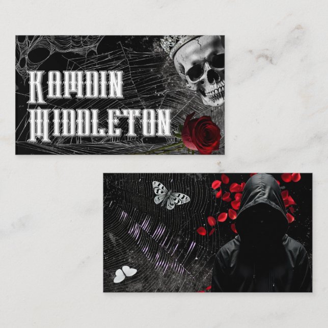 Personalised Place Cards Haunting Adeline Zade Mea (Front/Back)