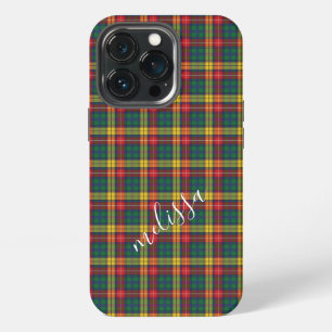 Personalised Plaid Buchanan Tartan Mum Birthday iPhone 13 Pro Case