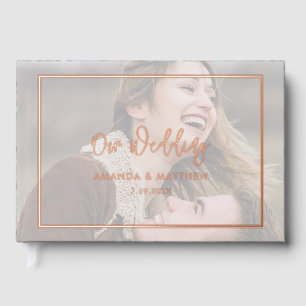 Personalised Plaid Clan Anderson Photo Tartan Guest Book