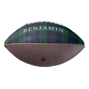 Personalised Plaid Green Tartan Custom American Football